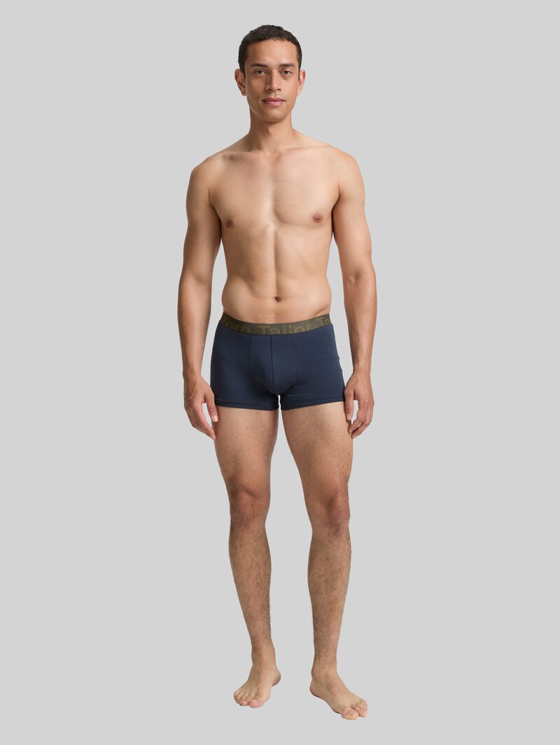 Tom Tailor Kurze Boxershorts im 3er-Pack - Green-medium-solid