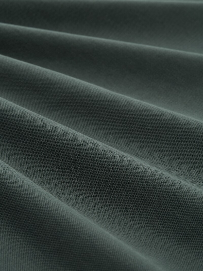 Tom Tailor Langarm Piqué Poloshirt - Darkest Olive