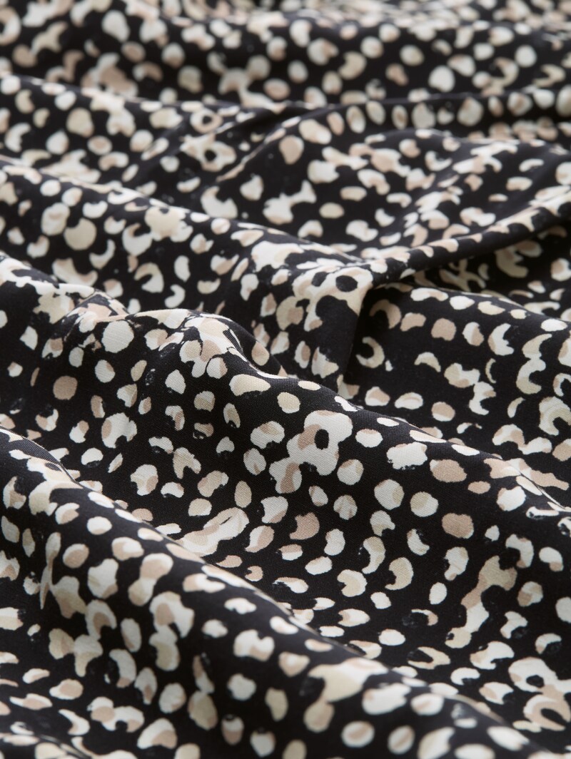 Tom Tailor Bluse aus Viskose - Navy Abstract Dot Design