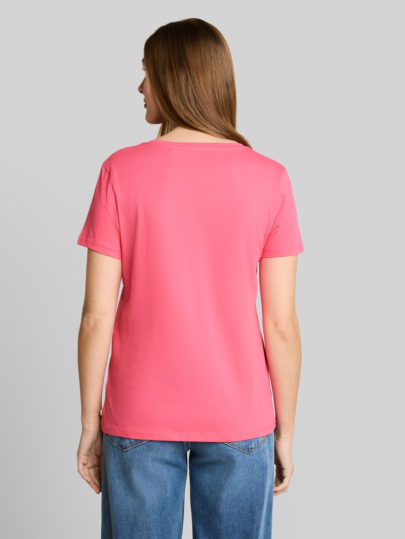 Tom Tailor T-Shirt mit Print - Soft Bright Pink