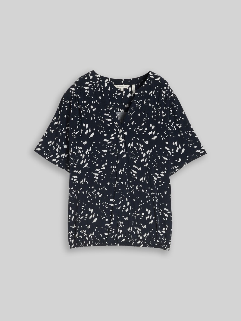 Tom Tailor Bluse mit Muster - Navy Dot
