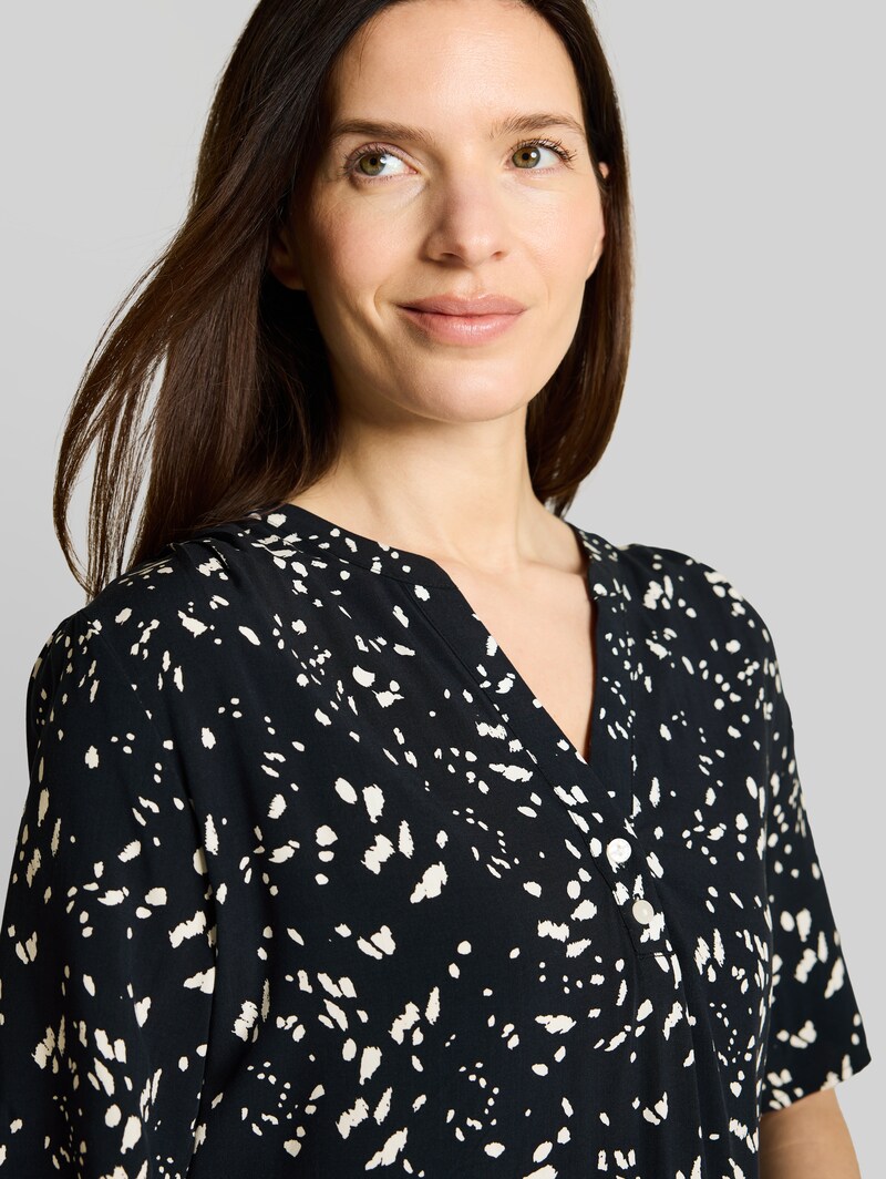 Tom Tailor Bluse mit Muster - Navy Dot