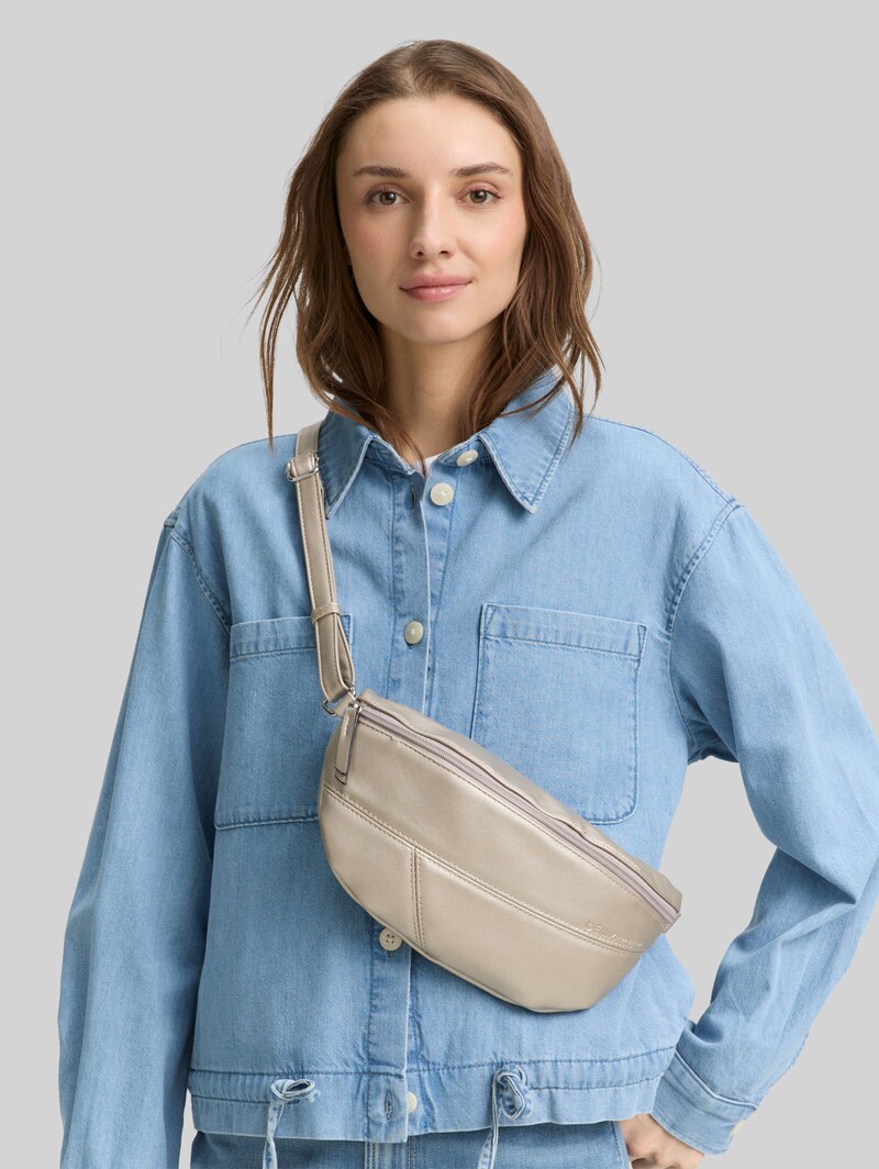Tom Tailor TTMILLA Gürteltasche im Patchwork-Style - Platin