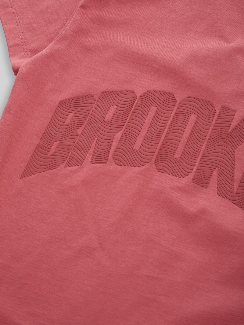 Tom Tailor Oversize T-Shirt mit Rückenprint - Faded Red