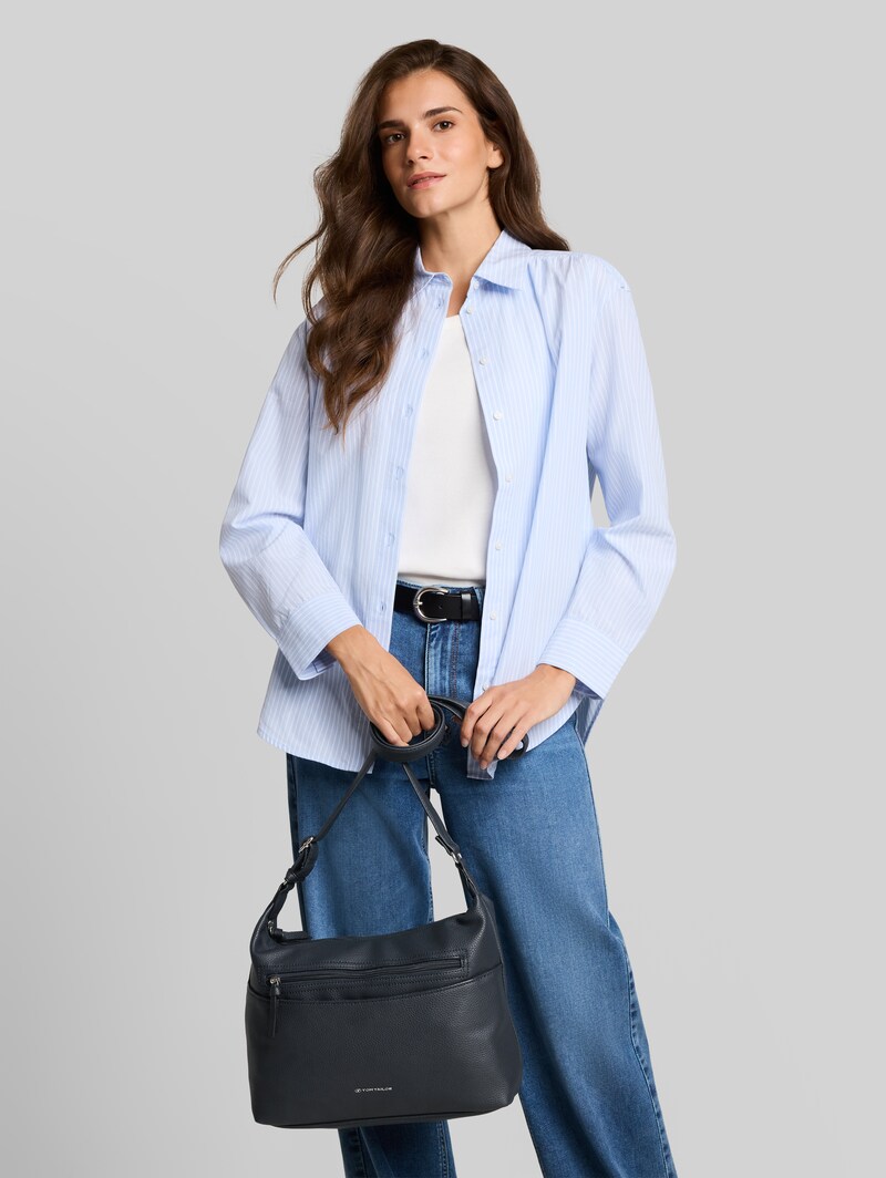 Tom Tailor TTWINA M Beuteltasche mit Reißverschluss-Details - Dark Blue