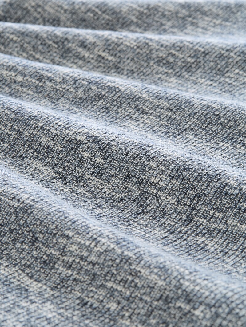 Tom Tailor Strickpullover in Melange-Optik - Navy Multicolor Mouline