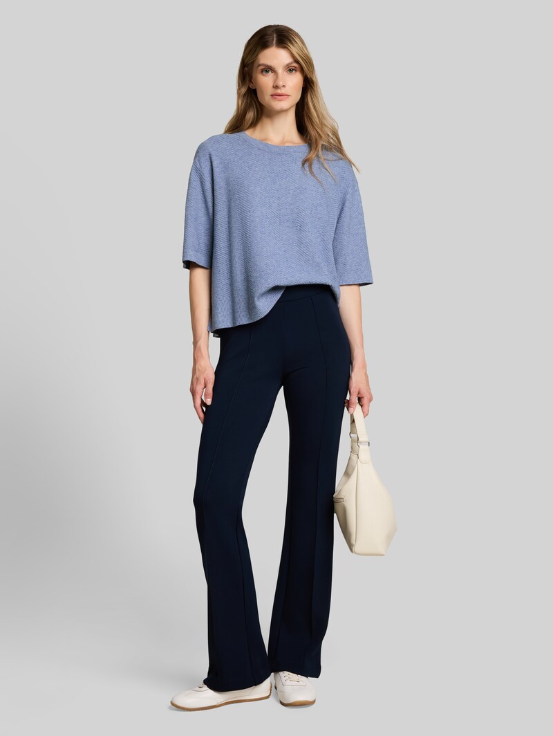 Tom Tailor Loose Fit Strickpullover - Fern Blue Melange