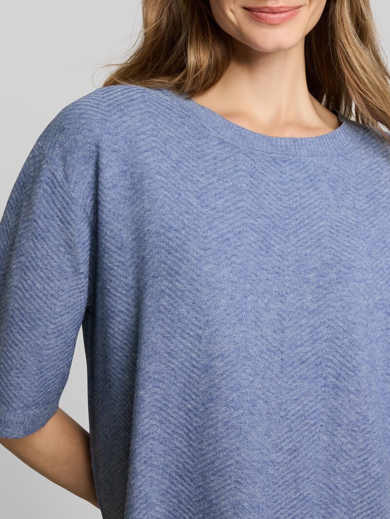 Tom Tailor Loose Fit Strickpullover - Fern Blue Melange