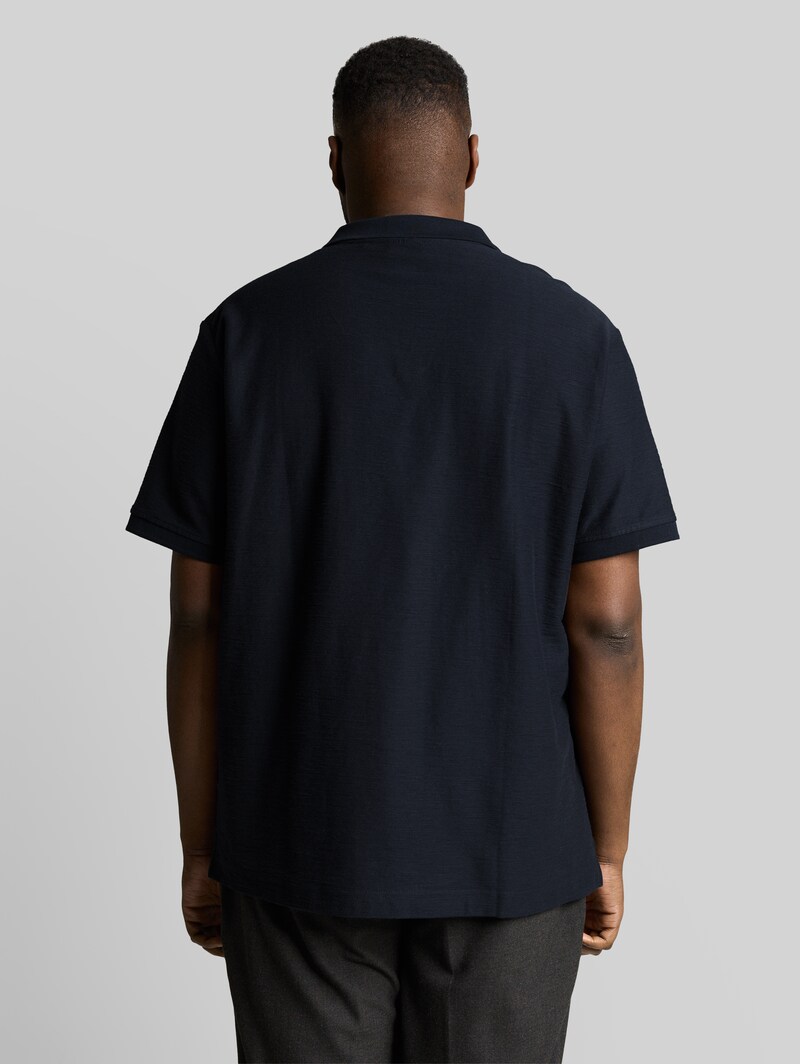 Tom Tailor Plus Size - Poloshirt mit Ottoman-Struktur - Sky Captain Blue