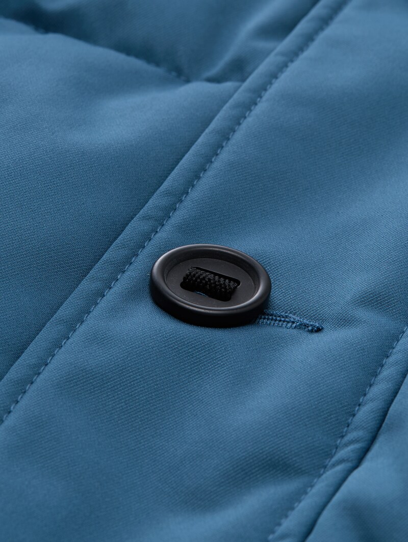 Tom Tailor Puffer-Jacke mit abnehmbarer Kapuze - Real Teal Blue