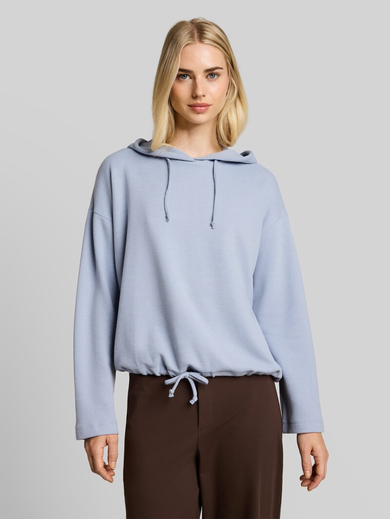 Tom Tailor Boxy Fit Hoody Sweatshirt - Foggy Sky Blue Melange Tom Tailor Boxy Fit Hoody Sweatshirt - Foggy Sky Blue Melange