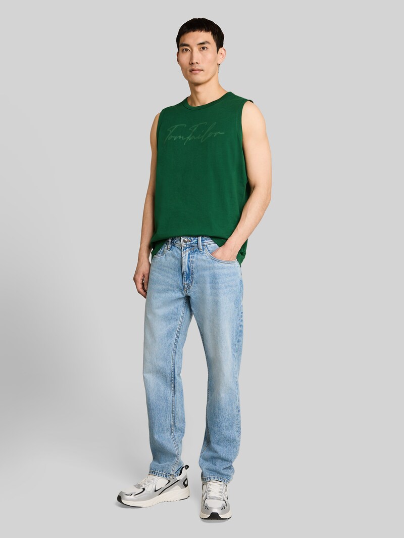 Tom Tailor Tanktop mit Logo-Print - Garden Green