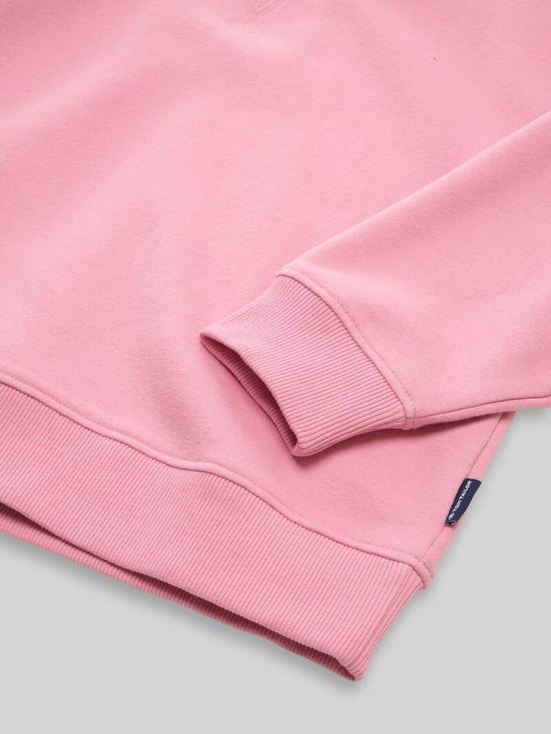 Tom Tailor Basic Sweatshirt - Soft Blush Rose