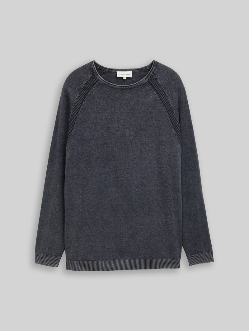 Tom Tailor Plus Size - Strickpullover aus Baumwolle - Sky Captain Blue