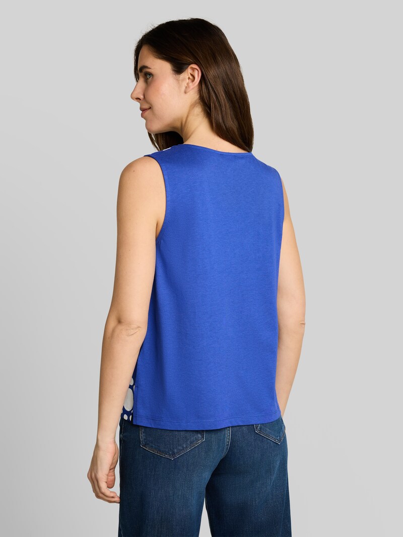 Tom Tailor Top mit Blumenmuster - Shiny Royal Blue