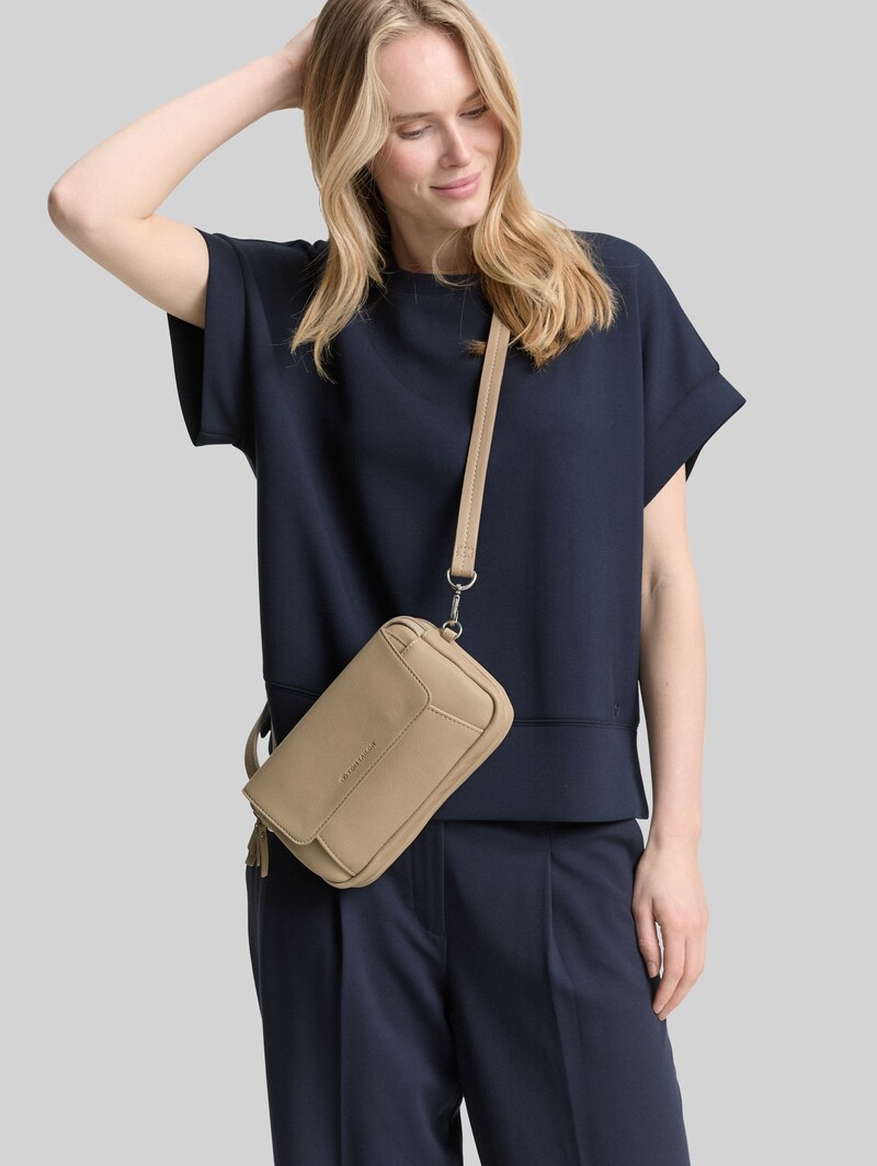 Tom Tailor TTTILLY S Umhängetasche mit Umschlag - Taupe / Taupe