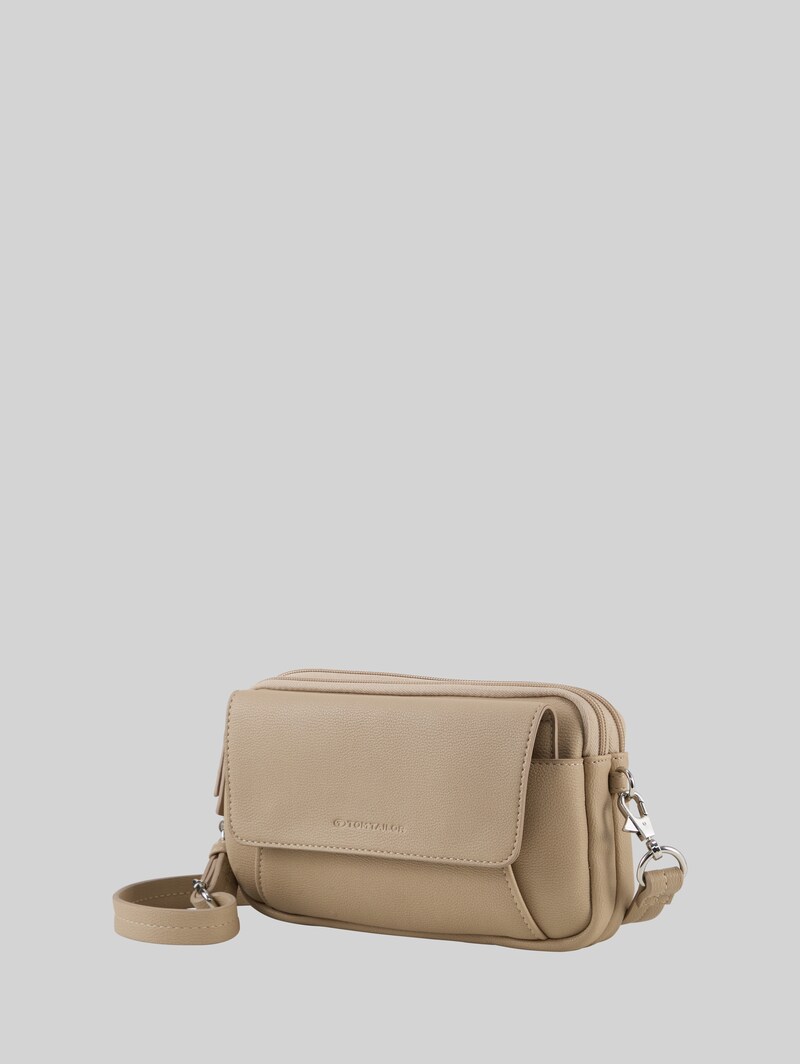 Tom Tailor TTTILLY S Umhängetasche mit Umschlag - Taupe / Taupe