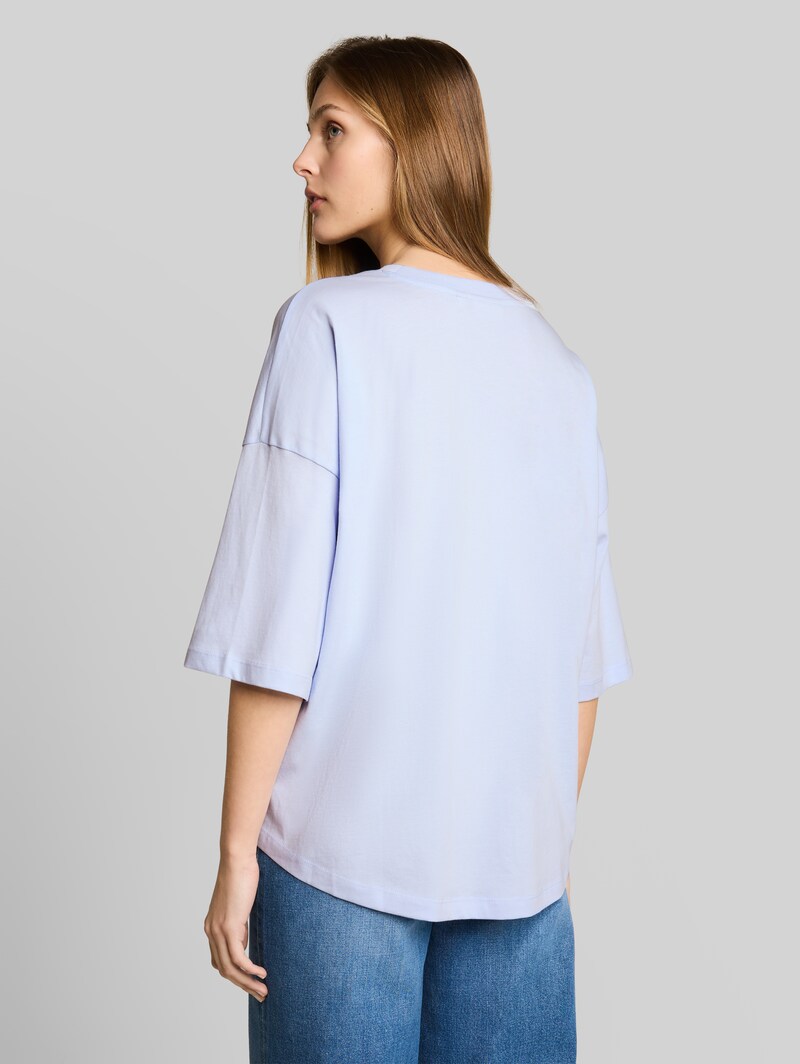 Tom Tailor Boxy Fit T-Shirt aus Baumwolle - Mountain Sky Blue