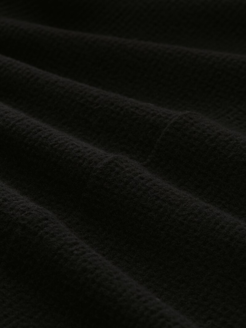 Tom Tailor Cosy Kleid mit Waffelstruktur - Deep Black