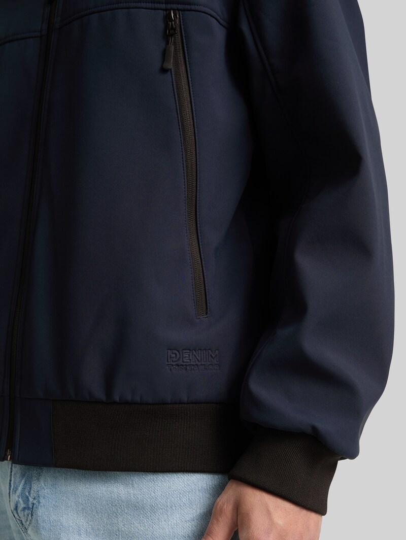 Tom Tailor Softshell Jacke im Bomber-Style - Sky Captain Blue