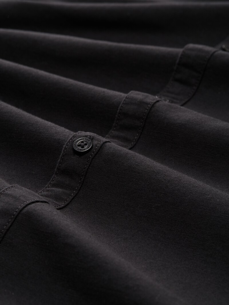 Tom Tailor Regular Fit Hemd mit Logo-Stickerei - Night Watch Black