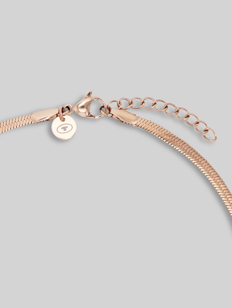 Tom Tailor Halskette aus Edelstahl rosé - Rose Gold