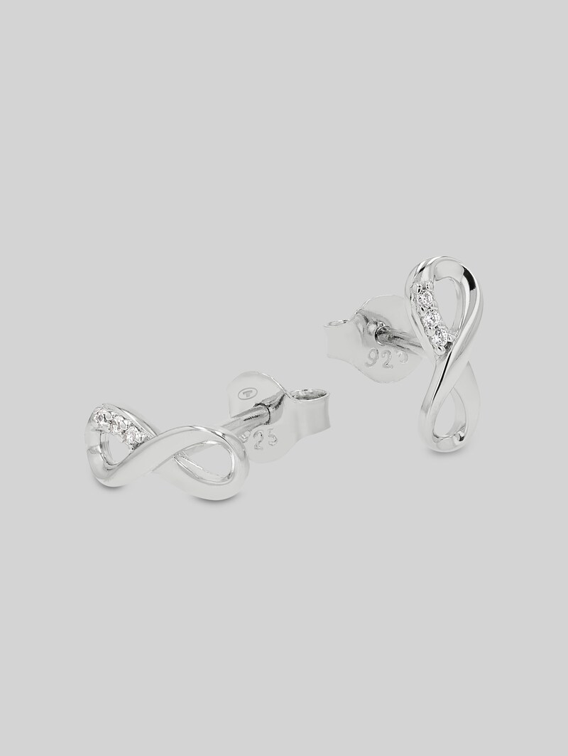 Tom Tailor Ohrstecker Silber 925 - Stein Zirkonia weiß - Silver