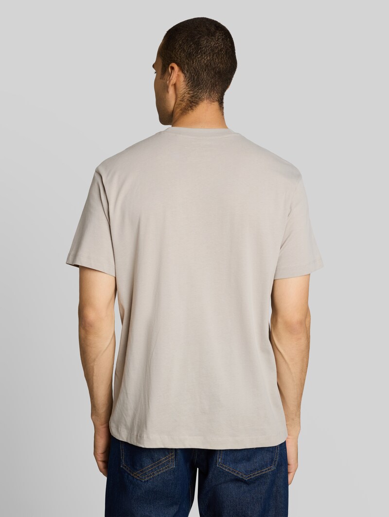 Tom Tailor Relaxed Fit T-Shirt aus Baumwolle - Light Dove Grey