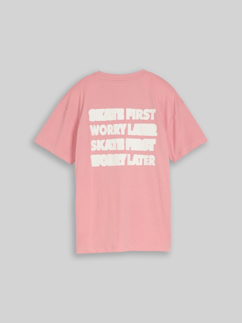 Tom Tailor Oversize T-Shirt mit Rückenprint - Blush Rose Tom Tailor Oversize T-Shirt mit Rückenprint - Blush Rose
