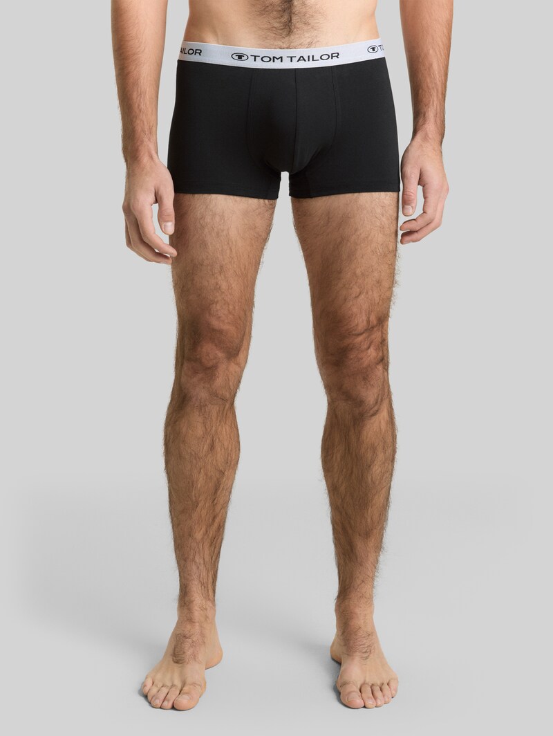 Tom Tailor Kurze Boxershorts im 3er-Pack - Red-dark-solid