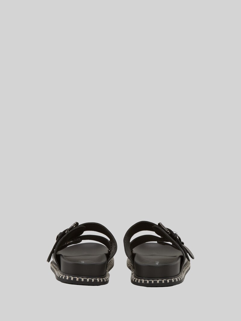 Tom Tailor Flache Sandalen mit Verschluss-Schnallen - Black Tom Tailor Flache Sandalen mit Verschluss-Schnallen - Black