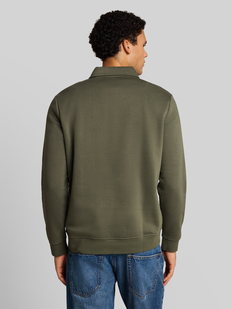 Tom Tailor Sweatshirt mit Polokragen - Urban Olive Green