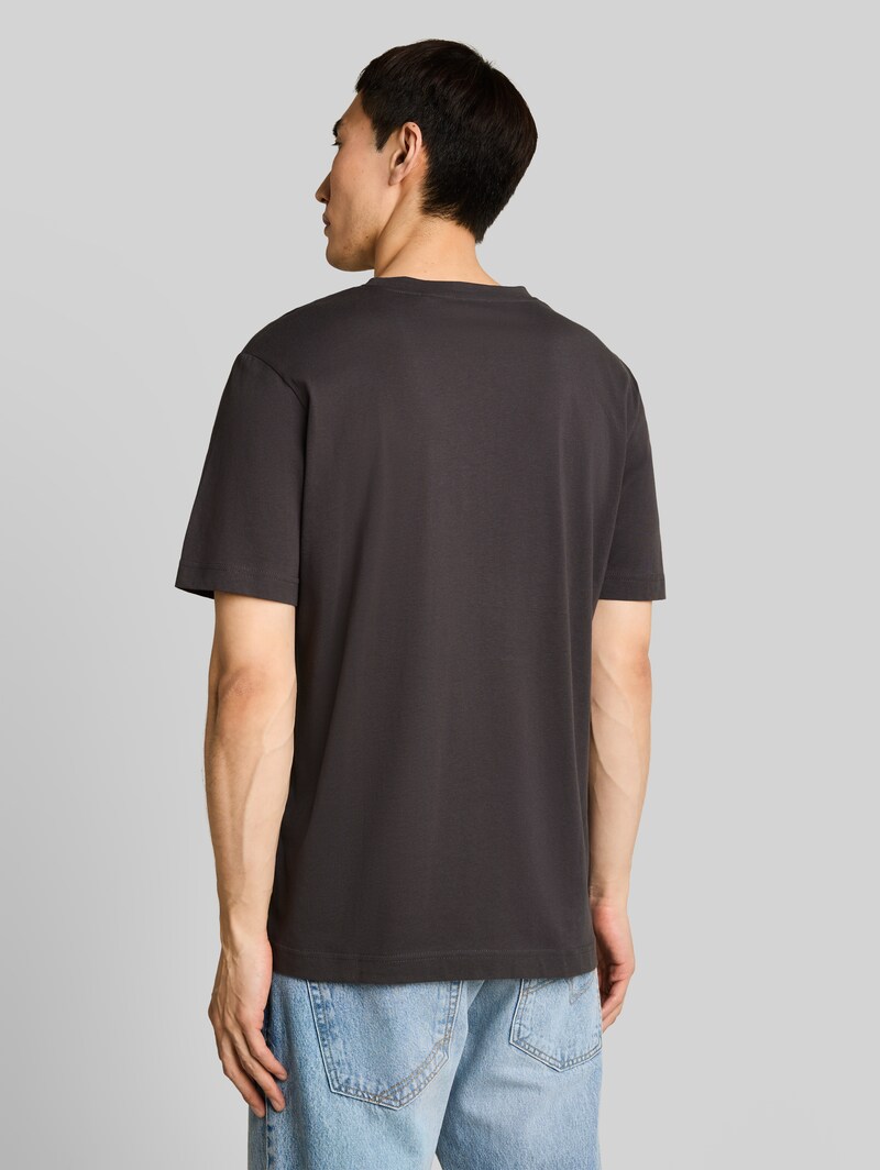Tom Tailor T-Shirt mit Logo-Print - Tarmac Grey