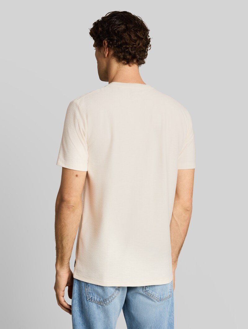 Tom Tailor T-Shirt mit Brusttasche - Gardenia White