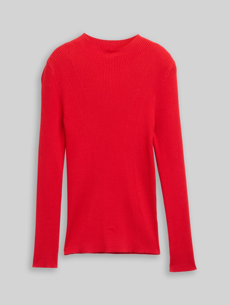 Tom Tailor Tight Fit Strickpullover - Brilliant Red