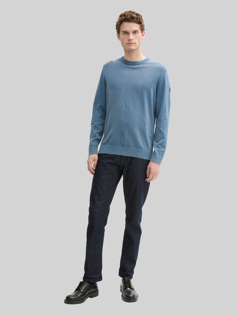 Tom Tailor Strickpullover aus Baumwolle - Mystical Blue