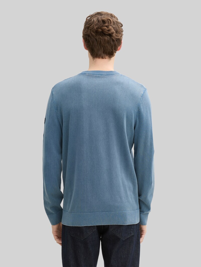 Tom Tailor Strickpullover aus Baumwolle - Mystical Blue