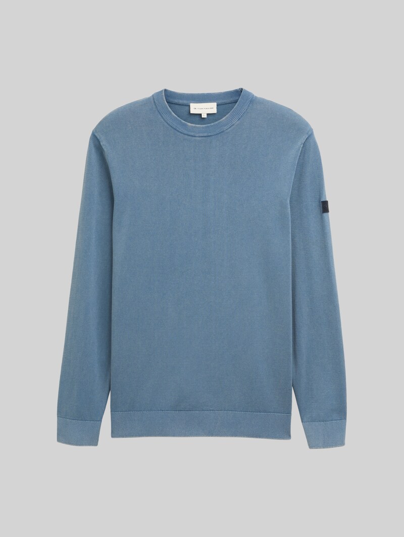 Tom Tailor Strickpullover aus Baumwolle - Mystical Blue
