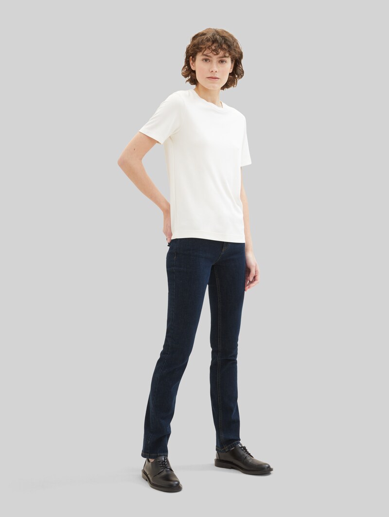 Tom Tailor TTALEXA STRAIGHT Jeans - Clean Rinsed Blue Denim