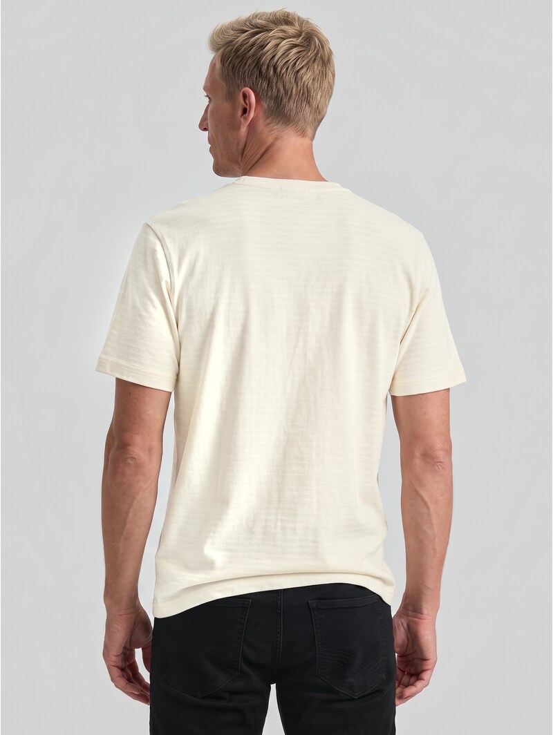Tom Tailor Heavy-Jersey T-Shirt aus Baumwolle - Gardenia White