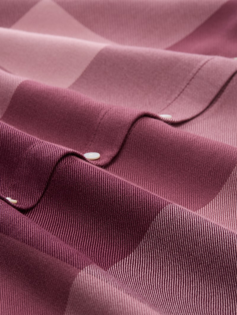Tom Tailor Plus Size - Hemdbluse mit Karomuster - Berry Rose Check