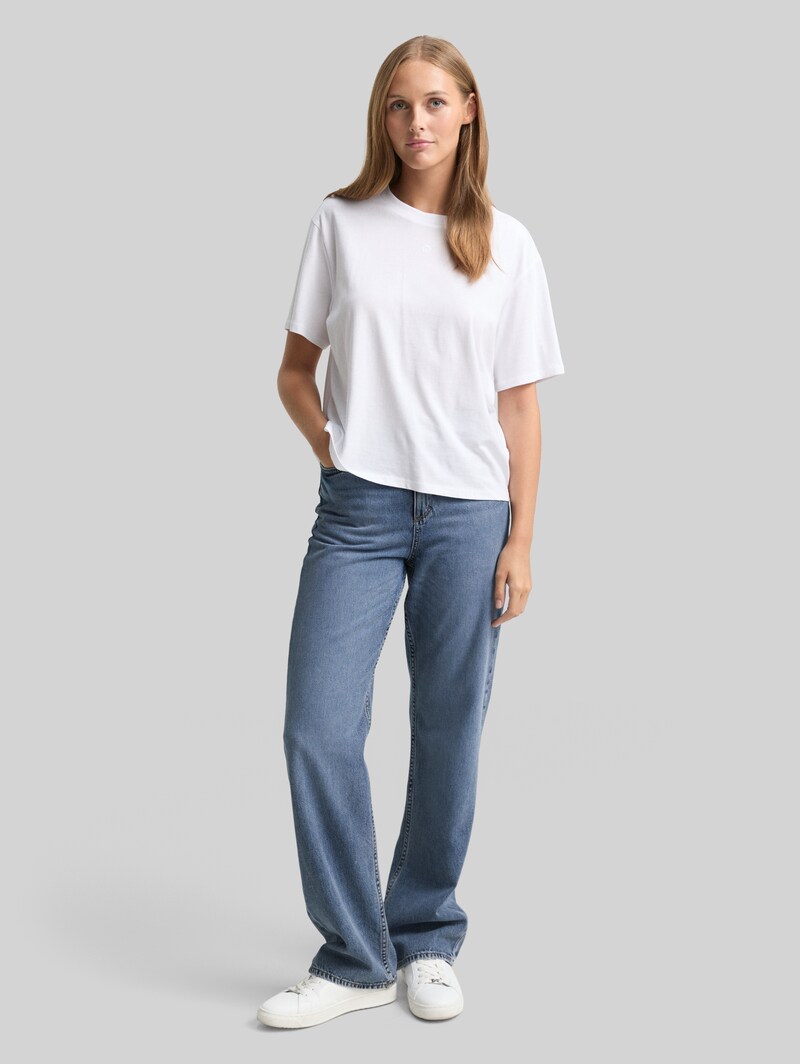 Tom Tailor TTELIN STRAIGHT Jeans - Tinted Blue Denim