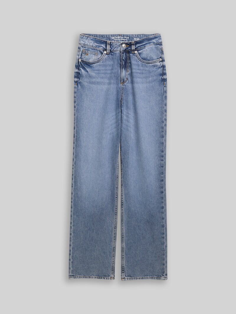 Tom Tailor TTELIN STRAIGHT Jeans - Tinted Blue Denim