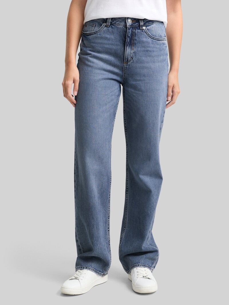 Tom Tailor TTELIN STRAIGHT Jeans - Tinted Blue Denim
