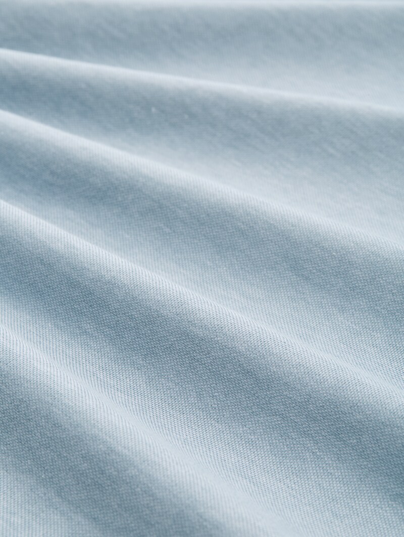 Tom Tailor Piqué Poloshirt mit Stehkragen - Citadel Blue Two Tone Pique