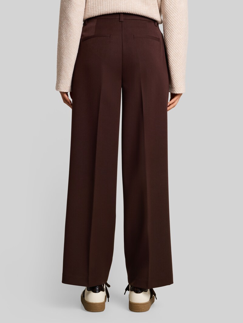 Tom Tailor Wide Leg Hose - Java Dark Brown Tom Tailor Wide Leg Hose - Java Dark Brown