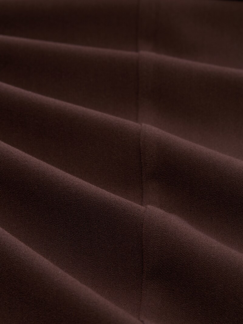Tom Tailor Wide Leg Hose - Java Dark Brown
