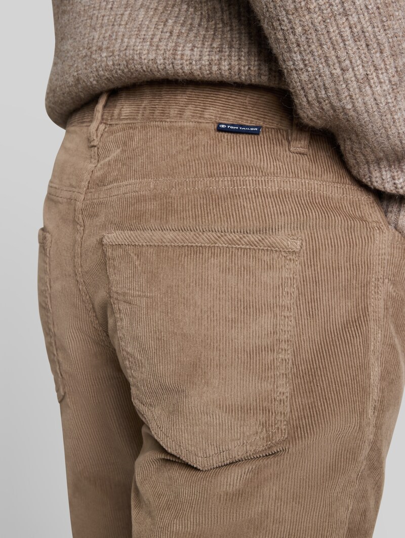 Tom Tailor TTMARVIN STRAIGHT Cordhose - Driftwood Taupe