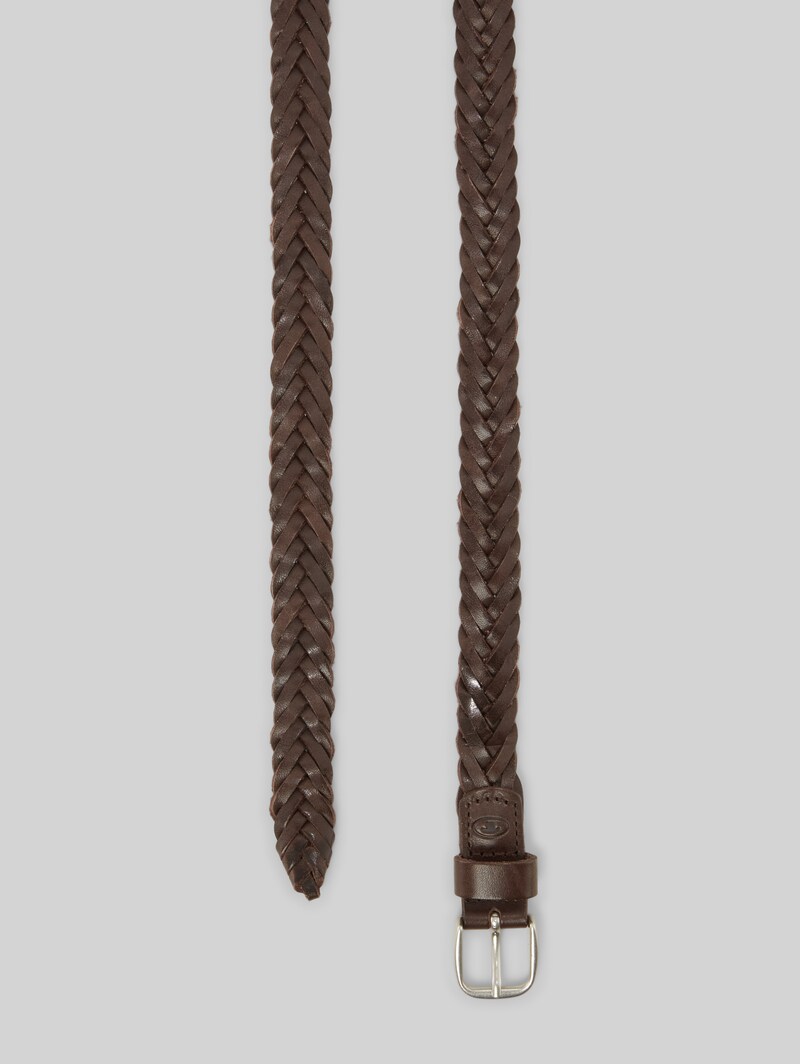 Tom Tailor TTCLAUDETTE Flechtgürtel aus Leder - Brown Uni Tom Tailor TTCLAUDETTE Flechtgürtel aus Leder - Brown Uni