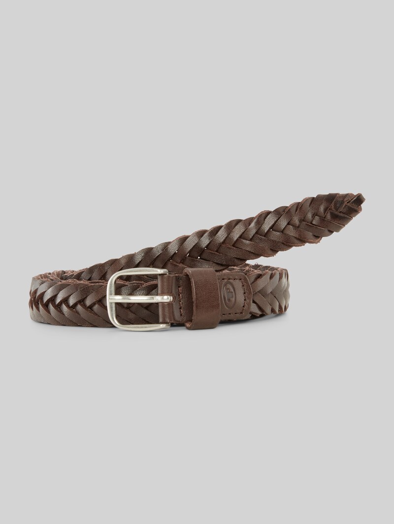 Tom Tailor TTCLAUDETTE Flechtgürtel aus Leder - Brown Uni